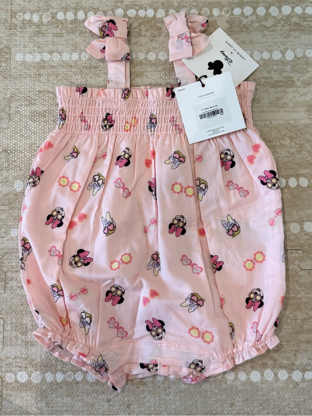 NWT Janie & Jack Minnie and Daisy onesie 3-6 months